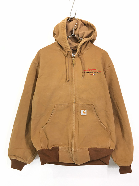 古着 90s USA製 Carhartt 裏地 メッシュ ブラウン ダック アクティブ