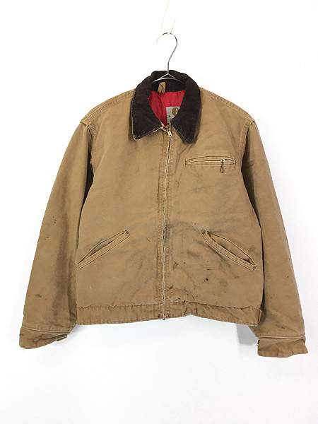 古着 70s USA製 Carhartt ブラウン ダック パデット デトロイト