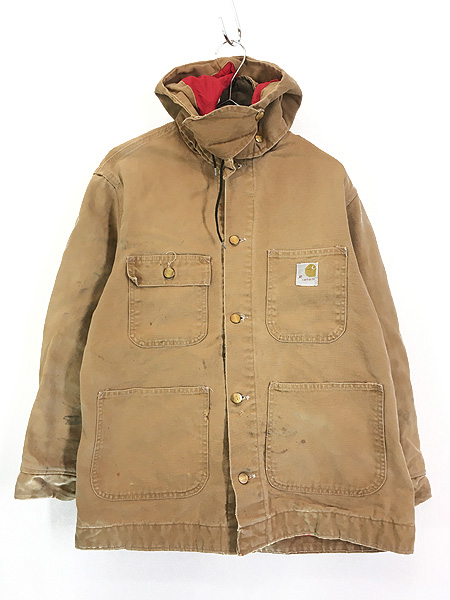 古着 70s Carhartt ブラウン ダック パデット ミシガンチョア