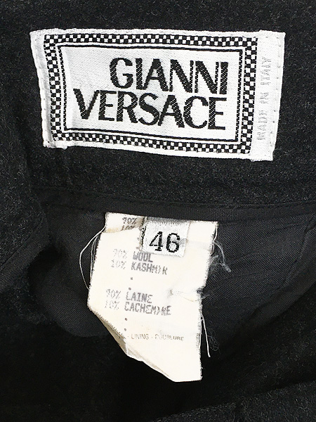 古着 90s Gianni Versace 3タック カシミア ウール バルーン 