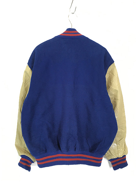 90s DeLONG stand jacket スタジャン　ブルゾン　レザーttt_mswdai