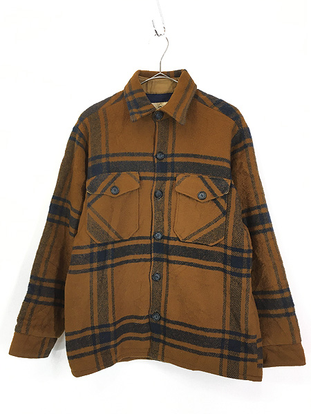 半額SALE 1970s Vintage Woolrich／立体 ナイロンコート 裏地チェック