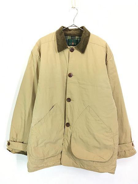 古着 80s J Crew チェック ライナー パデッド ハンティング 