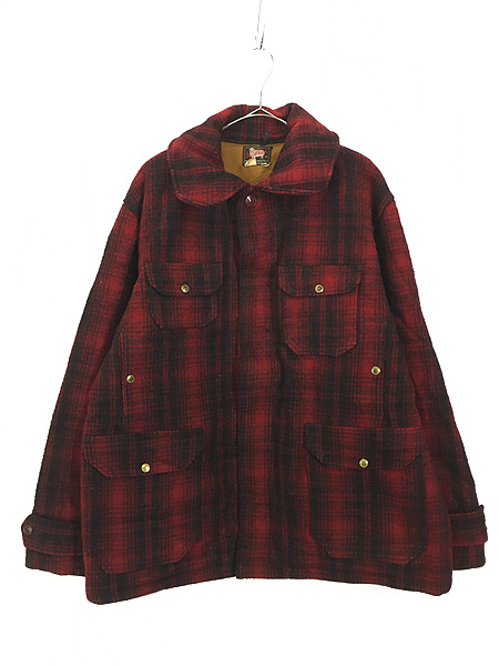 古着 50s WoolRich 名作 503 バッファロー チェック ヘビー ウール 