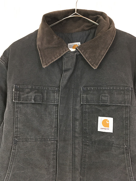 古着 90s USA製 Carhartt ブラック ダック パデット トラディショナル