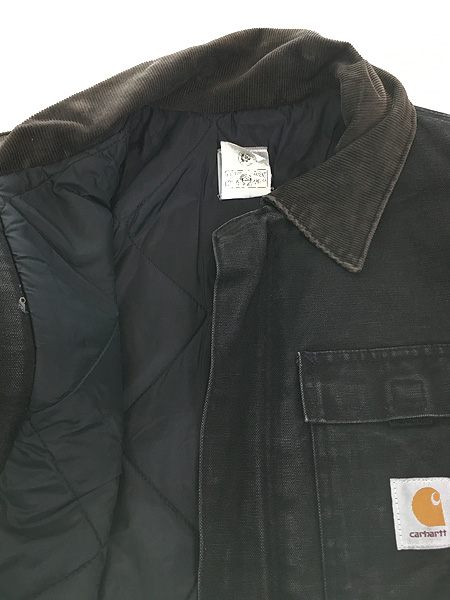 古着 90s USA製 Carhartt ブラック ダック パデット トラディショナル