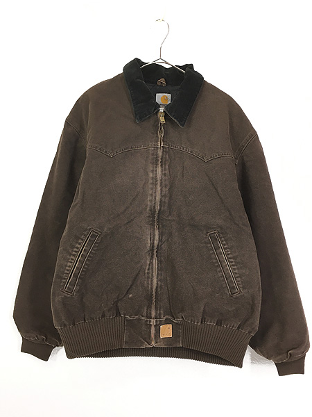 宜しくお願いしますCarhartt サンタフェジャケット ダックジャケット ダークブラウン