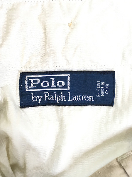 古着 Polo Ralph Lauren 5ポケット リネン シルク スラックス