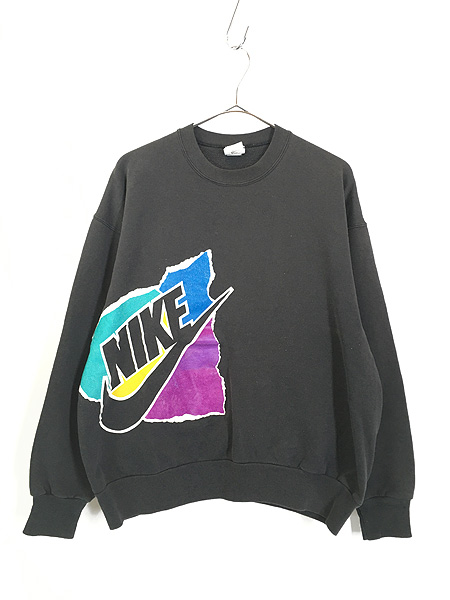 古着 90s USA製 NIKE カラフル グラフィック ロゴ スウェット トレーナー L 古着【10off】 - 古着 通販 ヴィンテージ 古着屋  Dracaena ドラセナ