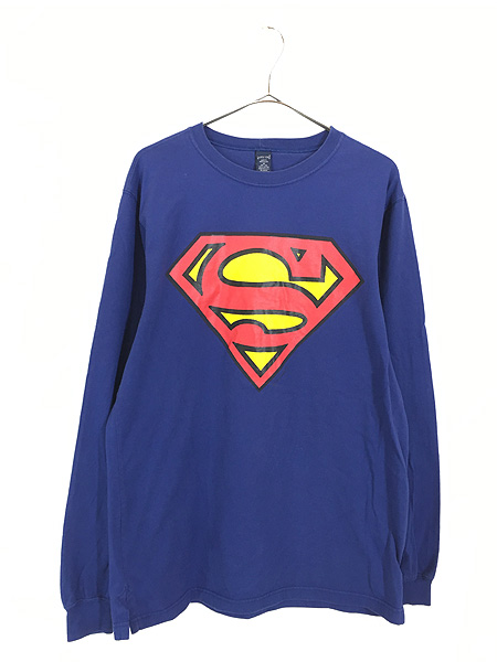 スーパーマン 長袖 - Tシャツ