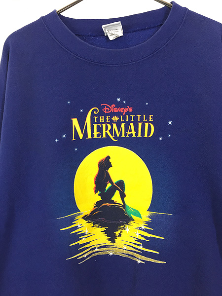 古着 90s USA製 Disney The Little Mermaid リトル マーメイド アリエル スウェット トレーナー XL 古着 古着  通販 ヴィンテージ 古着屋 Dracaena ドラセナ