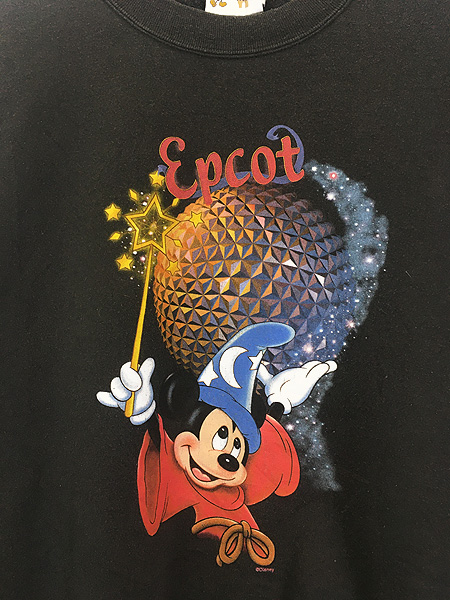 古着 90s USA製 Disney 「EPCOT」 ファンタジア 魔法使い ミッキー