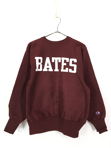 古着 90s Champion Reverse Weave 「BATES」 リバース スウェット M 美