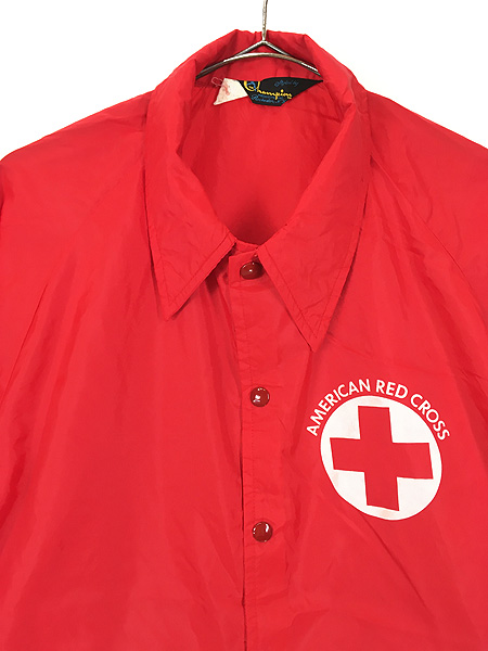 古着 70s USA製 Champion 「American Red Cross」 赤十字 ナイロン