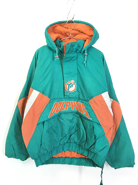 アメリカンフットボールNFL 90s Dolphins ドルフィンズ　ジャケット　ブラック