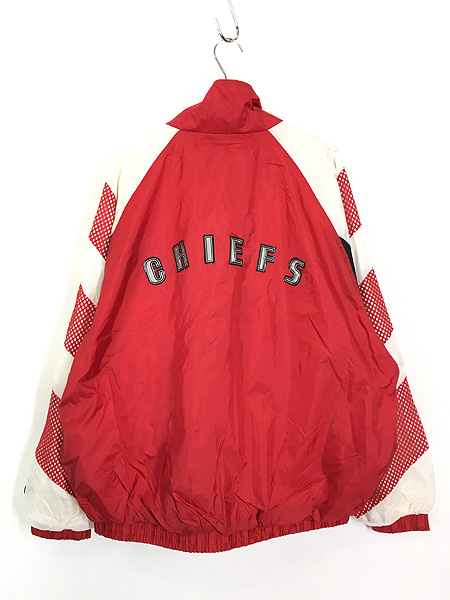 古着 90s NFL Kansas City Chiefs チーフス エナメル パッチ メッシュ