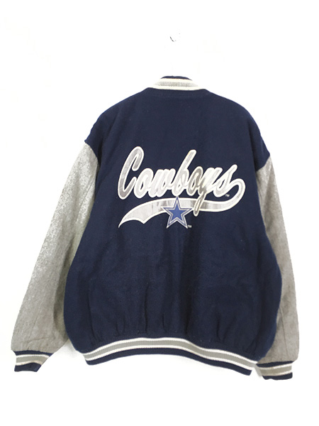 古着 90s NFL Dallas Cowboys カウボーイズ パデット ウール ...