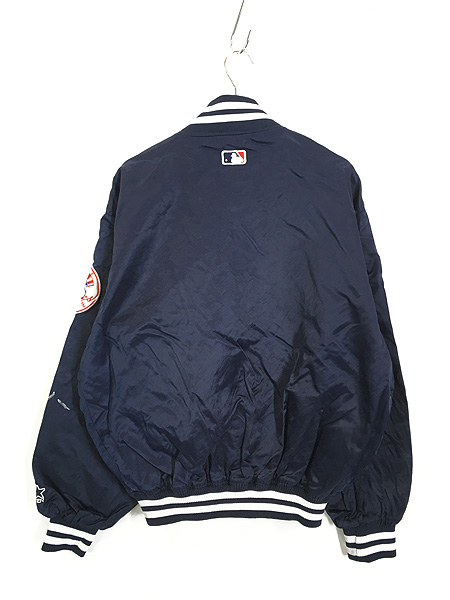 古着 90s MLB NY Yankees ヤンキース 光沢 サテン スタジャン 