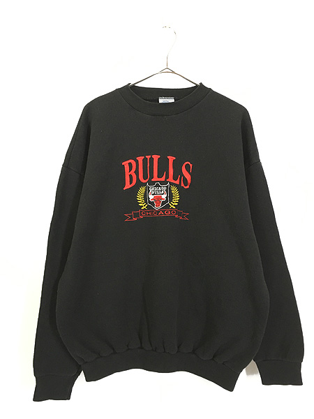 古着 90s USA製 NBA Chicago Bulls ブルズ スウェット トレーナー XL