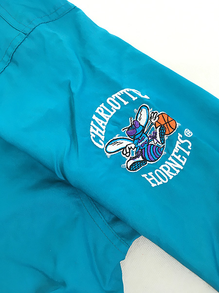 古着 90s NBA Charlotte Hornets ホーネッツ プルオーバー ナイロン 