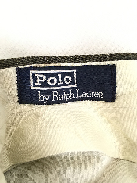 古着 90s Polo Ralph Lauren 5ポケット タック ウール ギャバジン