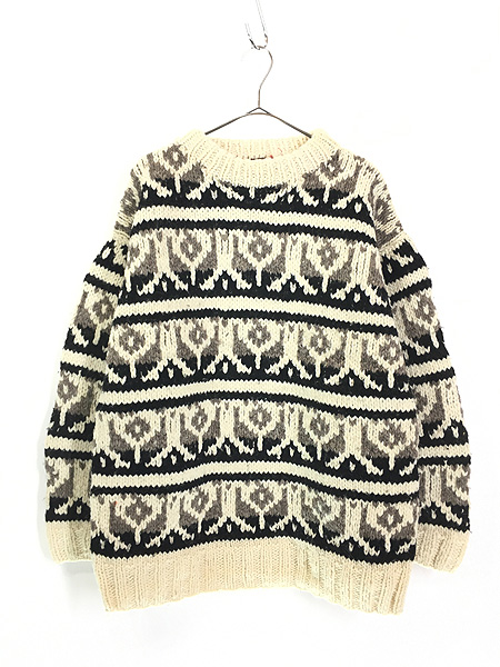 90s vintage equador native print sweater