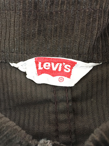 古着 70s Levi's Big E ベロア 太畝 コーデュロイ シャツ ジャケット L