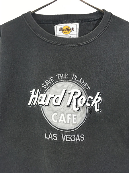古着 90s USA製 Hard Rock Cafe 「LAS VEGAS」 モノクロ ハードロック 