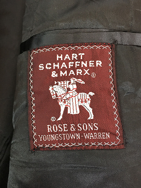 古着 60s Hart Schaffner & Marx チェック フランネル ウール