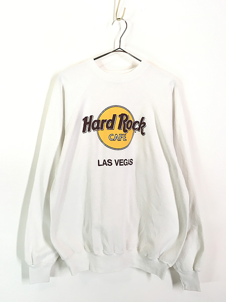 古着 980s USA製 Hard Rock Cafe 「LAS VEGAS」 ハードロック スウェット XL 古着