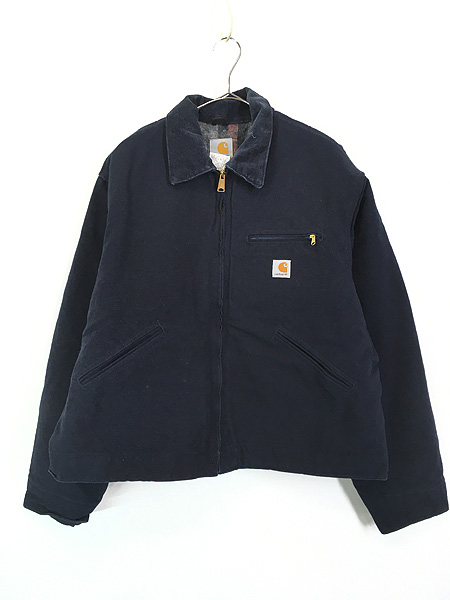 希少 90s 米国製 Carhartt ダックデトロイトジャケットネイビー古着屋twinkle