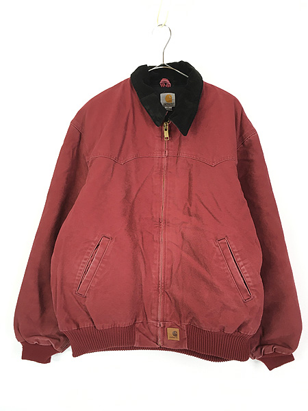 レッド×ブラック希少『M』80s Carhartt サンタフェジャケット レッド