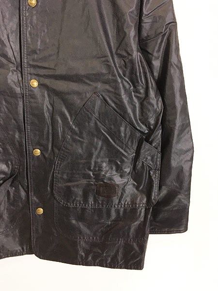 古着 80s USA製 WoolRich 比翼 オイルド コーティング ハンティング