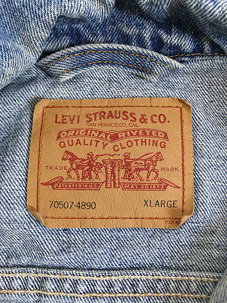 古着 90s USA製 Levi's 70507-4890 デカタグ ビッグシルエット デニム