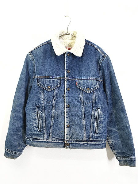 80年代 USA製 Levi's 70608 40Rデニムボアジャケット - Gジャン/デニム ...