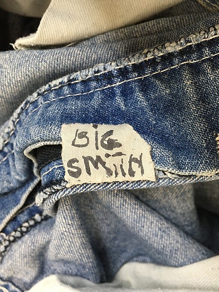 古着 80s BIG SMITH 「S」 ステッチ デニム ワーク ペインター パンツ