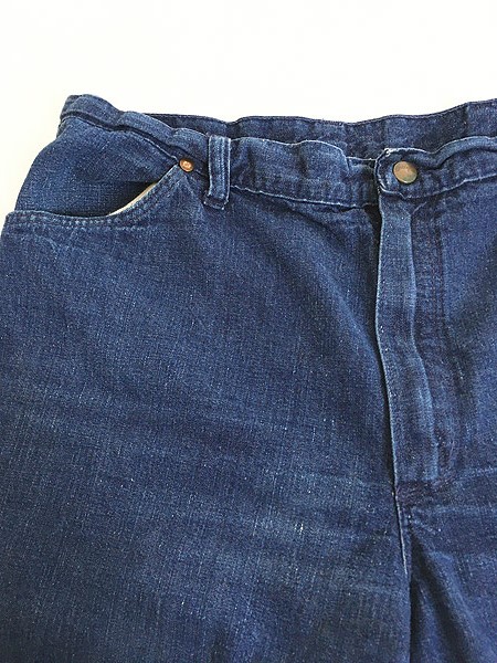 古着 60s USA製 Wrangler 濃紺 ライトオンス デニム パンツ ジーンズ