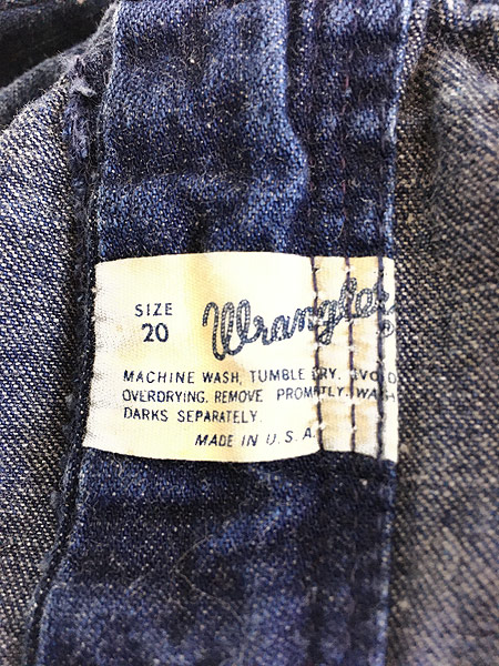 古着 60s USA製 Wrangler 濃紺 ライトオンス デニム パンツ ジーンズ