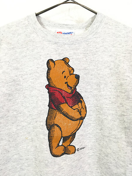 古着 90s USA製 Disney Pooh クマのプーさん 絵本 スウェット ...
