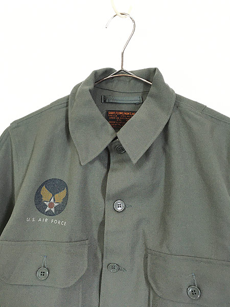 Deadstock」 古着 50s 米軍 USAF A-1B 「SHIRT FLYING HEAVY」 ヘビー