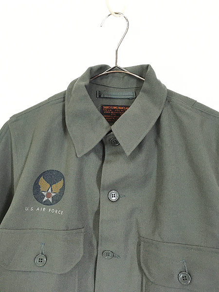 Deadstock」 古着 50s 米軍 USAF A-1B 「SHIRT FLYING HEAVY」 ヘビー 