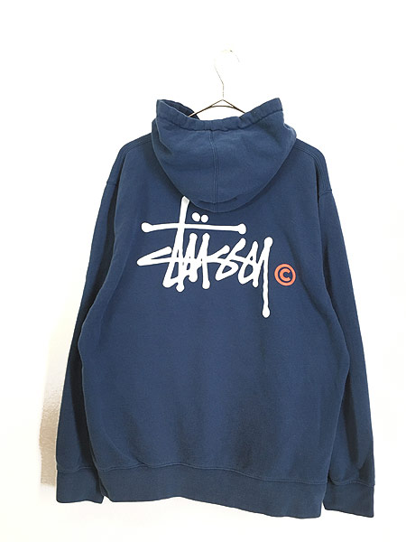 古着 Stussy ステューシー 両面 ロゴ スウェット パーカー XL 古着