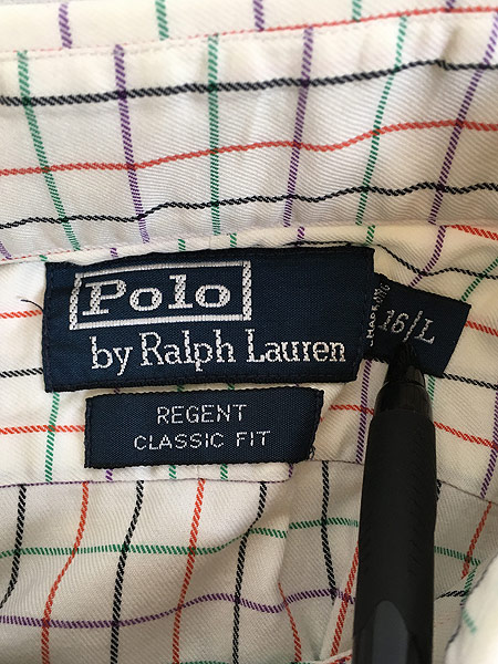 古着 90s Polo Ralph Lauren 「REGENT」 カラフル グラフ