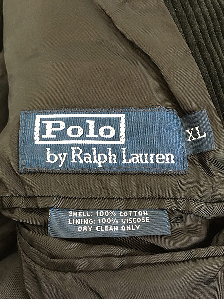 古着 Polo Ralph Lauren マチ付ポケット 太畝 コーデュロイ テーラード