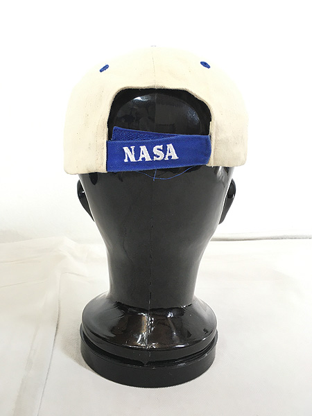 雑貨 古着 NASA ロゴ ワッペン 刺しゅう 6パネル キャップ 帽子 56cm 