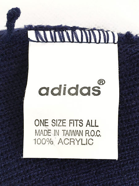 雑貨 古着 90s adidas トレフォイル 刺しゅう アクリル ニット