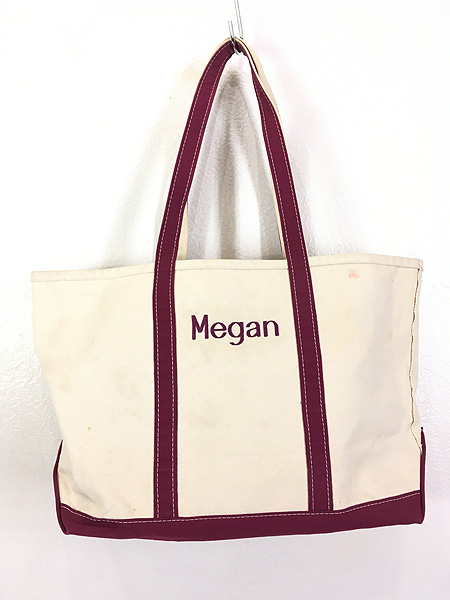 雑貨 古着 USA製 LL Bean Boat and Tote 「Megan」 刺しゅう 