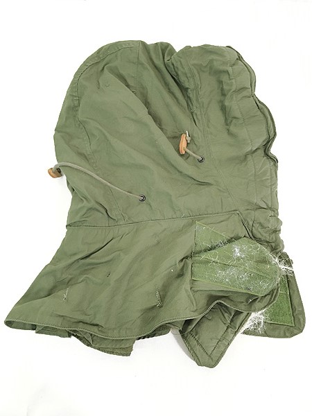 [2] 雑貨 古着 80s 米軍 US ARMY M-65 ミリタリー モッズ パーカー用 アタッチメント ファー フード 帽子 古着 �