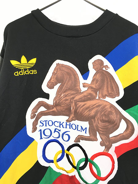 古着 90s adidas 「1952 STOCKHOLM」 豪華 オリンピック 五輪 総柄 