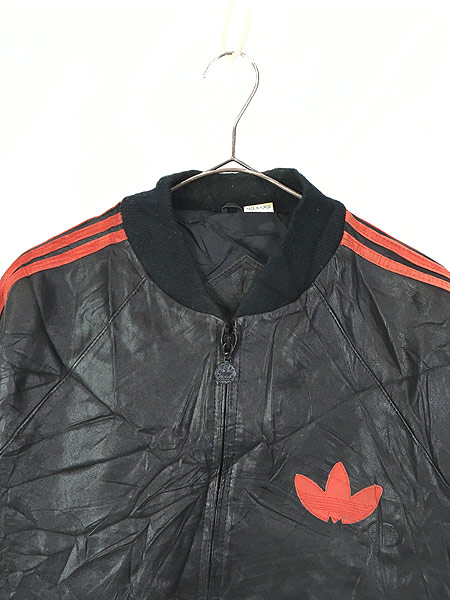 80s ADIDAS レザー ジャケット-